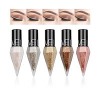 5 Colors Diamond Glitter Eyeliner Liquid Set, Long Lasting Waterproof Sparkling Eyeliner Set, Shiny Metallic Metallic Shimmer Glitter Eyeshadow for Women Girls Eye Makeup Party Festival (A)