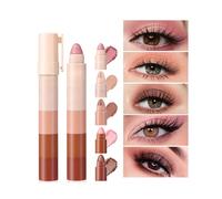 5 Colors Glitter Eyeshadow Stick Color Set, Glitter Eyeshadow Pencil, Long Lasting Smooth Eyeshadow Stick Eyeshadow Pencil Crayon Eyeshadow Stick Makeup (1)