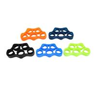 5 Colors Silicone Finger Gripper Strength Trainer Band, Hand Yoga Stretcher Exercising Tool for Guitar Players, Musicians, Surgeons, with Ergonomic Design for Rehabilitation and Fi