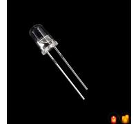 5 Colors X 20pcs 5mm Candle Flickering White red Green Blue Yellow LED Diode Clear Round DC 3V 20mA Electronics Components Indicator Light Emitting (5mm LED 5colors*20pcs)
