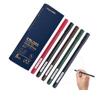 5 Colours Gel Pens - Quick Dry Colored Gel Pen Set for Adults & Students, Scrapbooking Journal Writing | Creative Art Supplies for Coloring Books, Diaries, Notes, Drawing and School