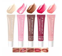 5 Colours Lip Balm Butter, Hydrating Lip Gloss Set, Plumping Lip Glow Oil, Nourishing Lip Care Repair Lip Mask with Natural Ingredients Olive Butter Jelly Liquid Lipstick for Women and Girls