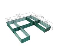 5 Compartments U-shaped Raised Garden Bed