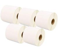 5 Compatible Rolls 72mm x 36mm White Direct Thermal Labels for Zebra GK420d GK420t GC420d GX420d GX420t GC420t GX430t GT800 LP2844 TLP 2844 Citizen CL-S521 CL-S621 CL-S631 (1000 Labels per Roll)