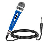 5 CORE Karaoke Microphone Dynamic Vocal Handheld Mic Cardioid Unidirectional Microfono w On and Off Switch Includes XLR Audio Cable for Singing, Public Speaking, & Parties PM 286 Blue