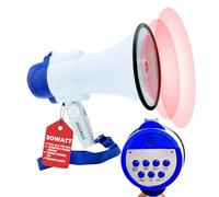5 Core Megaphone Bullhorn Cheer Horn PA with RECORDING Siren Loudhailer 8RUSB