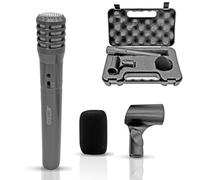 5 CORE Professional Instrument Microphone Pencil Condenser Cardioid Stick Instrumental Mic Unidirectional with Windscreen Microphones Holder Carry Case for Live Performance INSTRU MIC 100 Grey