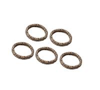 5-Count Animal Print Elastic Hair Rings Soft Stretchy Hairbands Not Pull Gentle Hold Headdress For Various Hairstyles Strong Stretch Hair Cord