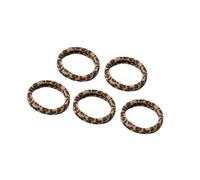 5-Count Animal Print Elastic Hair Rings Soft Stretchy Hairbands Not Pull Gentle Hold Headdress For Various Hairstyles Strong Stretch Hair Cord
