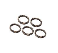5-Count Animal Print Elastic Hair Rings Soft Stretchy Hairbands Not Pull Gentle Hold Headdress For Various Hairstyles Strong Stretch Hair Cord