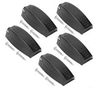 5 Count RV Door Hook for Travel Trailers Fifth Wheel Campers and Marine Applications Sturdy Polypropylene Spring Pinch Design (Black)