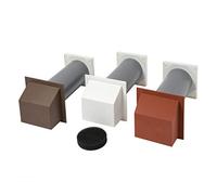 5" Cowled Core Drill Vent Set/Passive Vent (White)