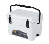 5-Day Ice Retention Heavy Duty Hard Cooler, 19L/24L/33L Portable Insulated | Ice Chest, Drain Plug, Bottle Opener, Fish Ruler, Leak-Resistant Outdoor Cooler for Camping, Beach, Fishing, BBQ