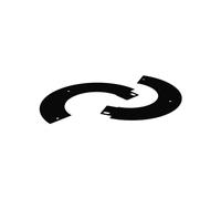 5" Decorative Split Trim Ring Matt Black (Trade Price Flues)