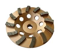 5" Diamond Grinding Wheel for Concrete Masonry 12 Segments 5/8"-11 | 12 turbo segments, cup wheel for concrete and masonry grinding. #30/40 grit, medium bond, 5/8"-11 threaded arbor
