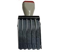 5 Digit Changeable Number & Symbol Rolling Stamp, Multicolor Multi-Function Roller Stamp for Date, Business & Office Use, Imprint Size 35 x 7 mm