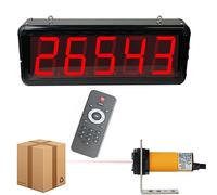 5-digit Digital Counter, Production Line Counter, with Infrared Through-beam Probe, Counting Up To 99999, Induction Distance 10-70CM Adjustable, Power-off Memory Function, for Factories and Workshops