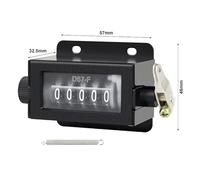 5 Digit Display Manual Hand Tally Counter Digit Display -The digital directly with a rotating return to device After returning to accumulate the number