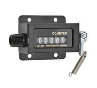 5-Digit Mechanical Bale Counter with Reset Function and Glass Mirror Display, Accurate Tally Counter for Printing Machinery, Industrial Counting & Handheld Click