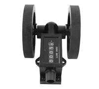 5 Digit Mechanical Length Meter, Roller Type Length Counter for Textiles Printing Artificial Leather, Stainless Steel + Rubber Construction with Anti - Slip Shaft and Reset Handle