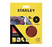 5 Discos de lija Base fibra ø 125x22 mm. Grano 80