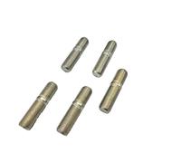 5 Double End Wheel Stud Screw in 1/2"-20 Dia 2" Long Fine Thread Trailer Lug nut Side is roughly 1-1/8" Long Hub Side is roughly 3/4" Long Yellow zinc Coated