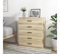 ( 5 Draw Cabinet) Oak Wooden Bedroom Furniture Cabinet Chest of Drawers Dressing Table Wardrobe
