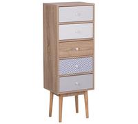 Beliani 5 Drawer Chest Foley Multicolour