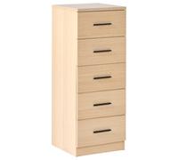 Beliani 5 Drawer Chest Kitimat Light Brown