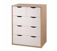 5 Drawer Chest Of Drawers Oak And White