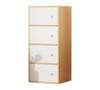 5-Drawer Solid Wood Dresser Chest - Sturdy Storage Cabinet for Bedroom & Living Room, Easy Assembly Nordic Design in Maple & White, 15.7"x9.4"x30.3" nizer.