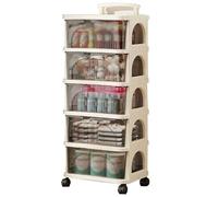 5-Drawer Storage Cabinet,Movable Trolley,for Home,Living Room,Bedroom,Office,Bathroom,Large Capacity Storage Space A