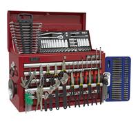 5 Drawer Topchest - 140 Piece Tool Kit - Ball Bearing Slides - Locking - Red