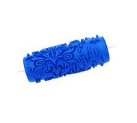 5" Embossed Pattern Painting Roller Brush Tool for Wall DIY Decor Blue 3#, 5 in Style A