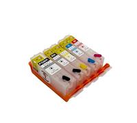 5 Empty Refillable Katie's Edible Ink Cartridges Compatible With Canon PGI-550 and CLI-551 For The Canon PIXMA IP7250