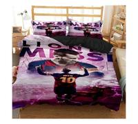 (5, EU Single 135x200cm) Messi Football Superstar Bedding set 3D Printed fc barcelona duvet cover Bedding Set Soft King Full Size Bedding Set For Boy