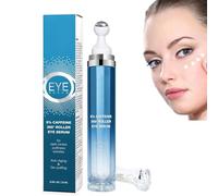 5% Eye Serum with 360° Massage Ball, Caffeine Eye Enhance Roller Cream, for Dark Circles and Puffiness, Reduces Wrinkles and Fine Lines (15 ml, 1 Piece)