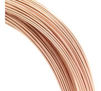 5 feet 14k Rose Gold Filled Round 24 Gauge / 0.5mm Half Hard Wire/Findings/Rose Gold