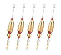 5 Fishing Weights Brass Rig with Swivels, Enhance Your Fishing Technique and Success (14g)