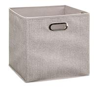5 five simply smart 138885G Storage Box 31 x 31 cm (Chinese Beige), Cardboard, Polypropylene and Metal, U