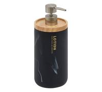 5 five simply smart 5Five Lea Soap Dispenser in Polyresin 850 ml 9 x 9 x 22.5 cm - Bathroom Accessory, Toilet, Kitchen, Soap and Liquid - Dishes