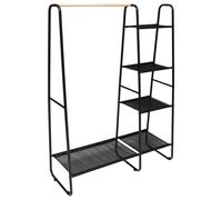 5 five simply smart Artemis Clothes Rack with 4 Shelves Black