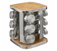 5 Five Simply Smart Rotating Spice Rack Rota with 12 Spice Tins, Spice Rack