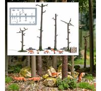 5 foxes in different positions (4 tree trunks included) HO/OO Gauge - Busch 7988