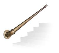 5 FT Antique Brass Stair il Non Slip Wall Mounted Railing for Indoors & Outdoors Grab Bar Banister Safe Staase Support