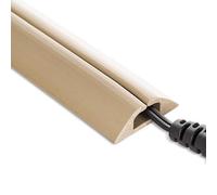 5 FT Compact Single Channel Cord Cover Cable Protector for Floor, Beige