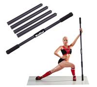 5 FT Metal Yoga Exercise Stick,Adjustable for 2.5FT-3.75FT-5FT,with Non-Slip Rubber Ends and Neck Pillow,Perfect for Stretching, Exercise,Physical Therapy,Posture Corrector,Balance Support