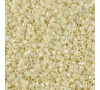 5 g Miyuki DELICA Seed Beads Rocailles, Size 11/0, Ceylon Cream (# DB0203), Japan, Glass
