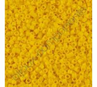 5 g Miyuki DELICA Seed Beads Rocailles, Size 11/0, Opaque Dark Yellow (# DB1132), Japan, Glass