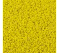5 g Miyuki DELICA Seed Beads Rocailles, Size 11/0, Opaque Yellow (# DB0721), Japan, Glass